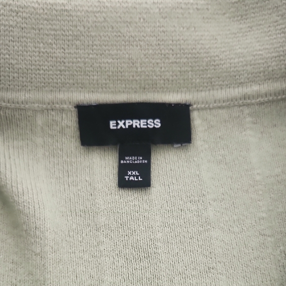 Express Men's Polo Shirt - Light Olive - Picture 4 of 4